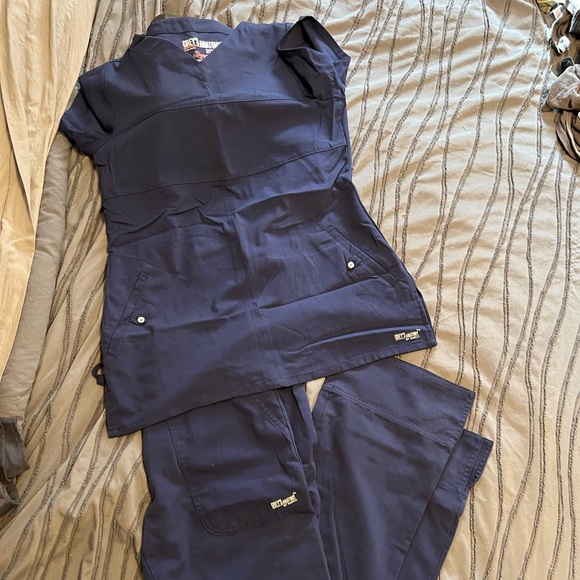 Grey's Anatomy Other - Greys anatomy navy blue scrub set